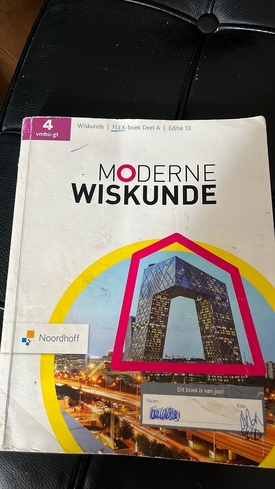 Noordhoff moderne wiskunde flex-boek deel A en B, Ophalen of Verzenden, Gelezen, VMBO, Wiskunde A