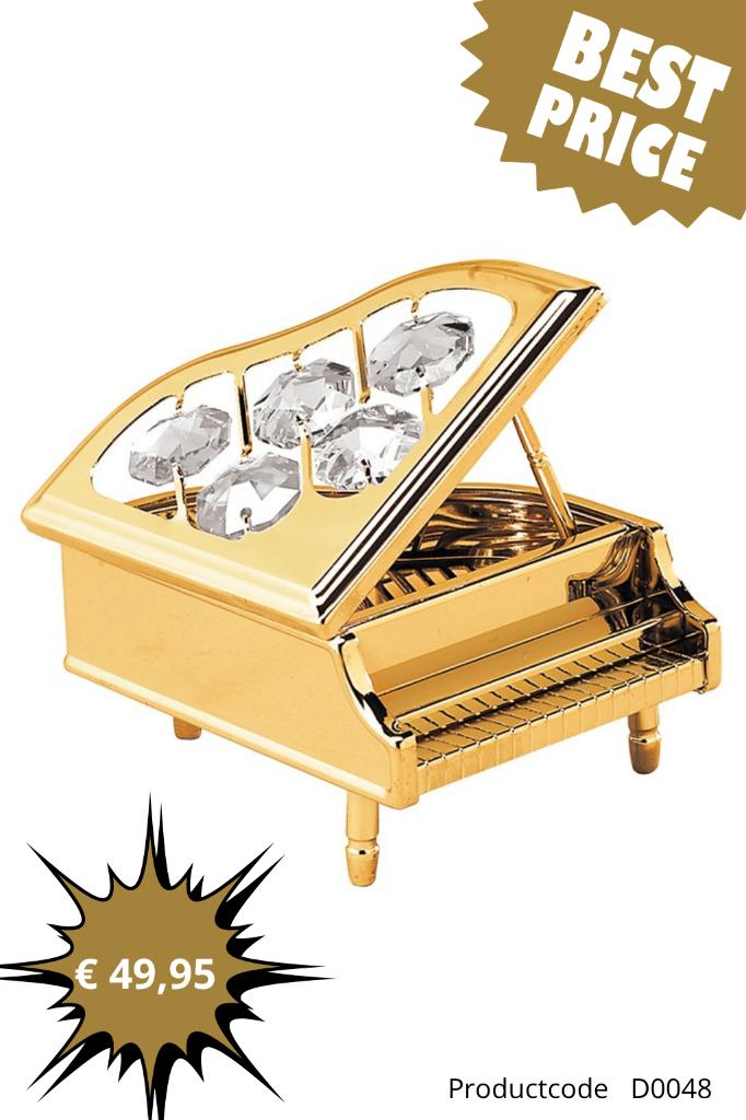 Luxe Beeldjes – 24K Verguld met Kristal | Uniek Cadeau, Mvm detailhandel, Overige materialen, Pjmink@casema.nl, Nieuw