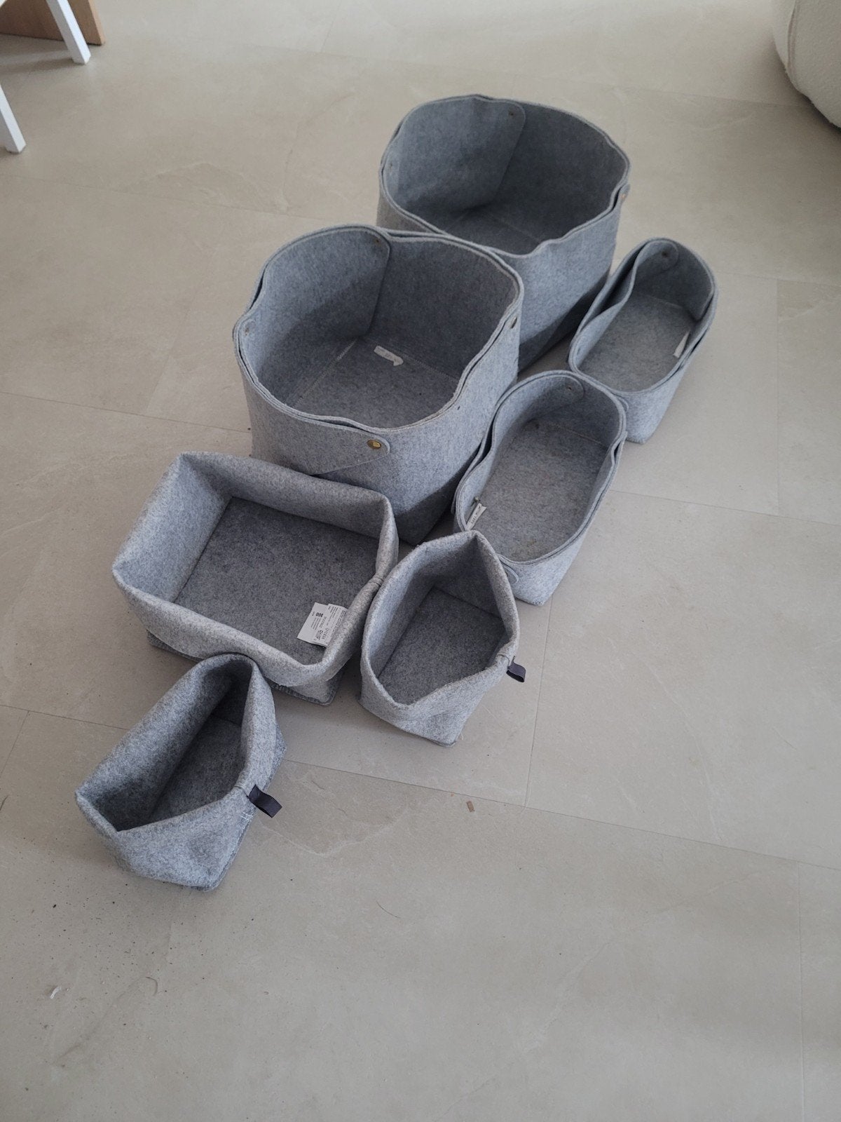 IKEA RAGGISAR & PUDDA opbergbakken - 7 stuks, Ophalen, Overige materialen, Minder dan 50 cm, Gebruikt