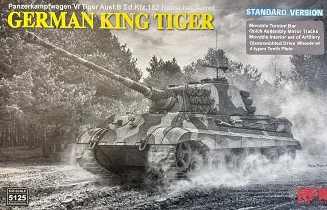 Coelianmodels, RMF 5125, King Tiger, 1/35, € 49,99, Overige merken, Tank, 1:32 tot 1:50, Nieuw
