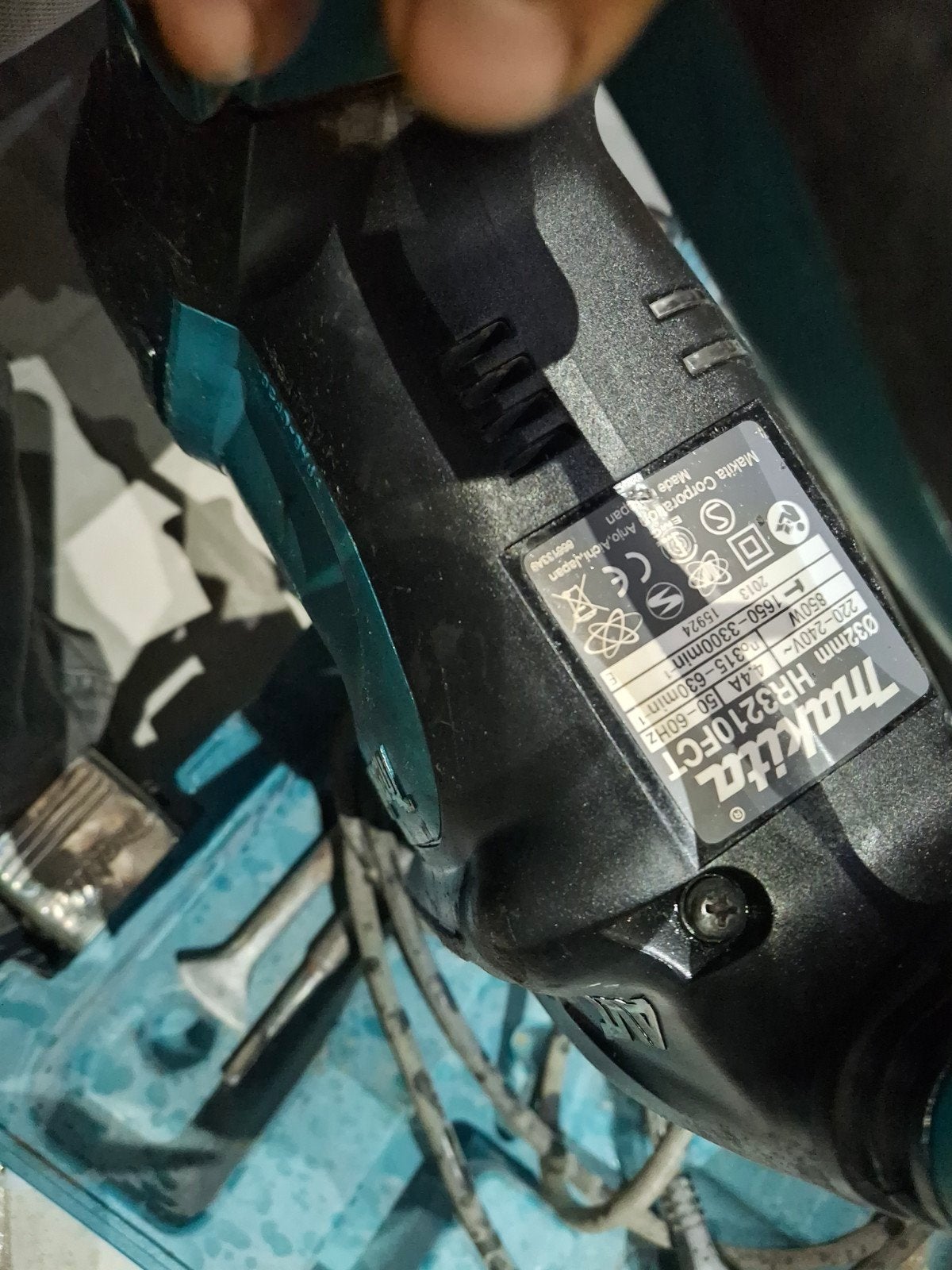 Makita HR3210FCT Boorhamer met AVT, Boor- en/of Breekhamer, Ophalen of Verzenden, Klopboormechanisme, Gebruikt