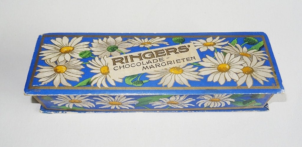 Doosje Ringers Chocolade Margrieten, Ophalen of Verzenden, Verpakking