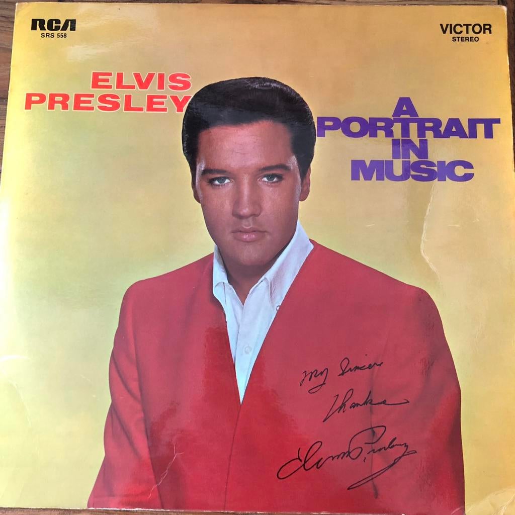 Elvis Presley - A Portrait In Music LP, Ophalen of Verzenden, 1960 - 1969, Gebruikt, 12 inch