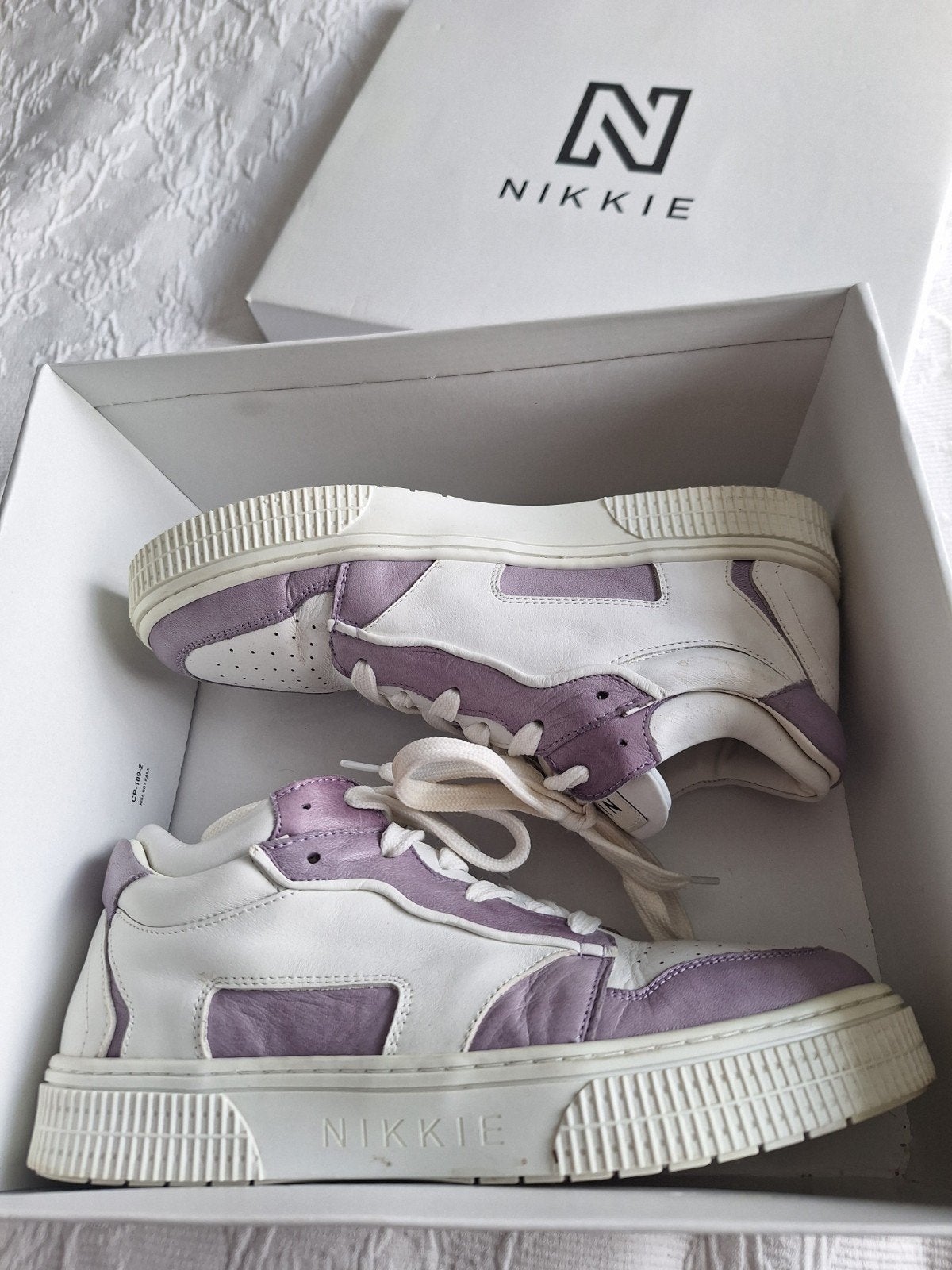 Nikkie sneakers maat 39 lila/wit, Wit, Ophalen of Verzenden, Nikkie, Sneakers of Gympen