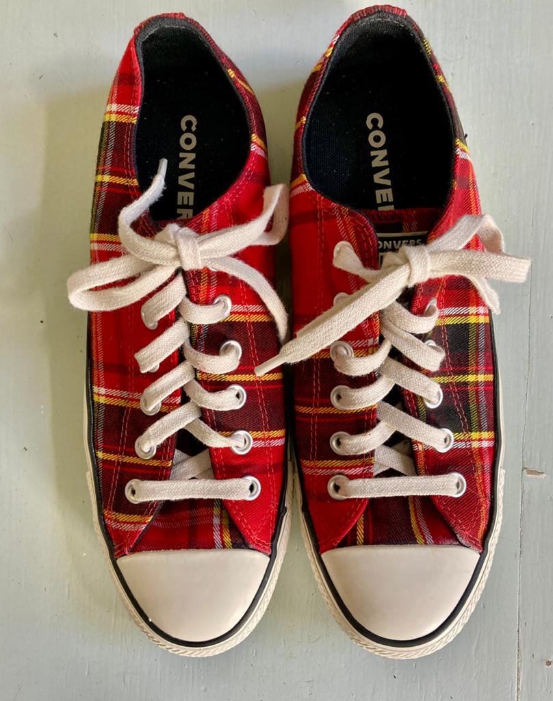 Converse All Star sneakers met Tartan look/ maat 41, Kleding | Dames, Schoenen, Ophalen of Verzenden, Zo goed als nieuw, Sneakers of Gympen