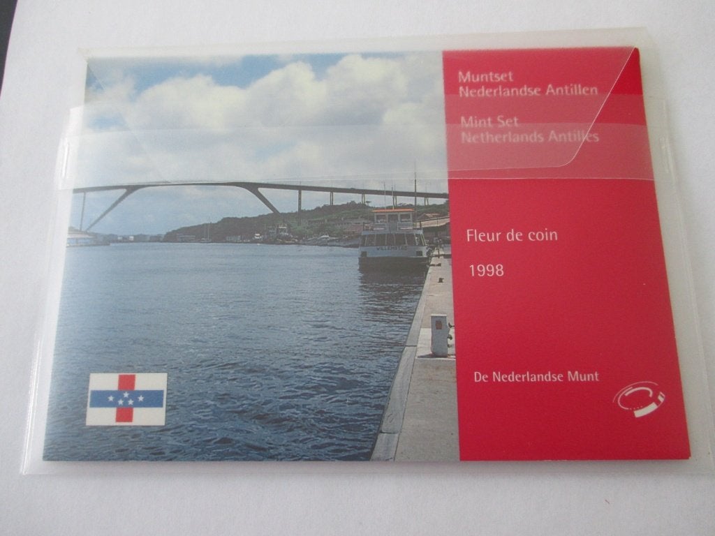 Nederlandse Antillen jaarset 1998 fdc, Postzegels en Munten, Munten | Nederland, Ophalen of Verzenden, Koningin Beatrix, Overige waardes