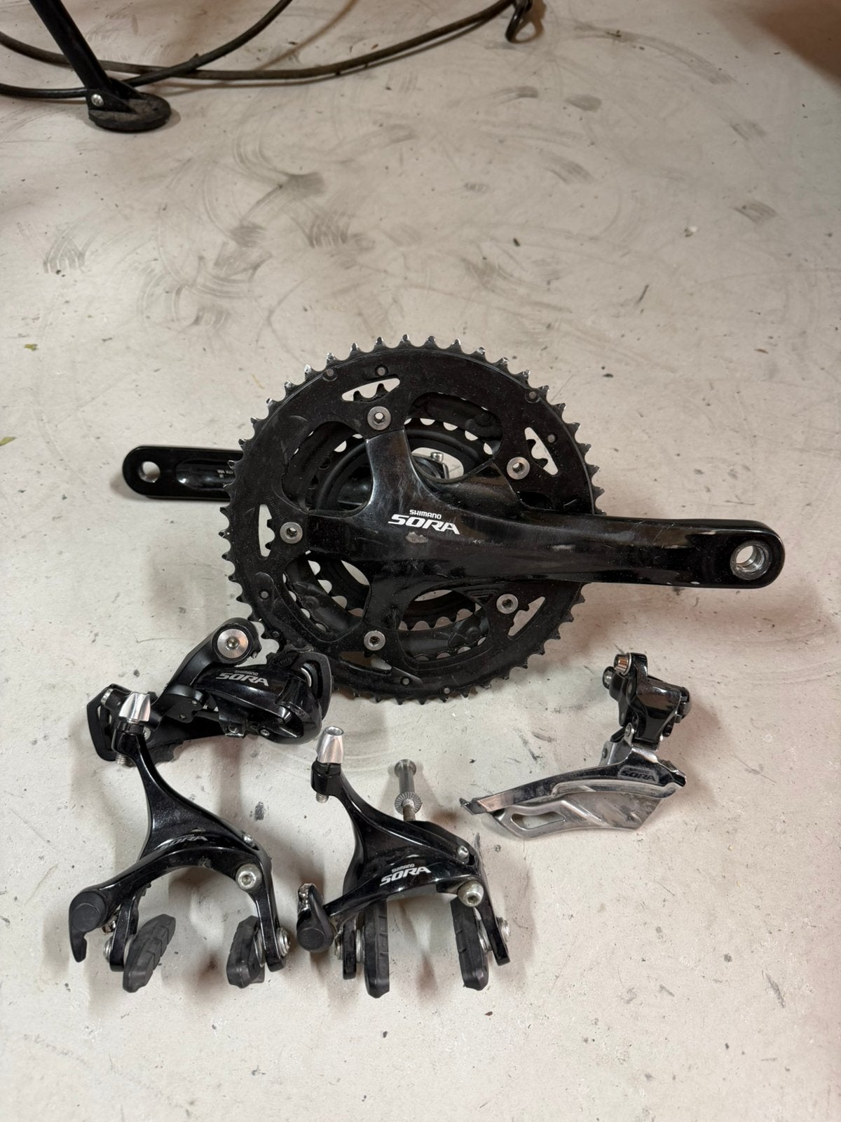 Shimano Sora R3000 triple mini groepset, Shimano, Ophalen of Verzenden, Zo goed als nieuw, X
