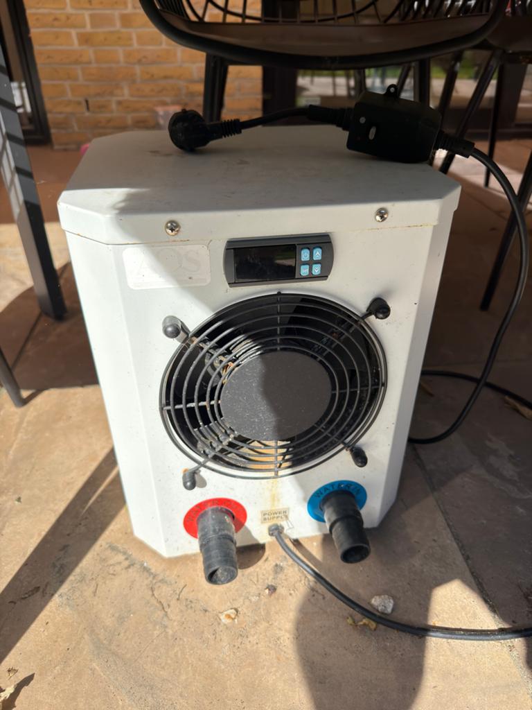 AQS Mini Heater 2,5kW compacte zwembad warmtepomp, Tuin en Terras, Zwembad-toebehoren, Gebruikt, Verwarming, Ophalen of Verzenden