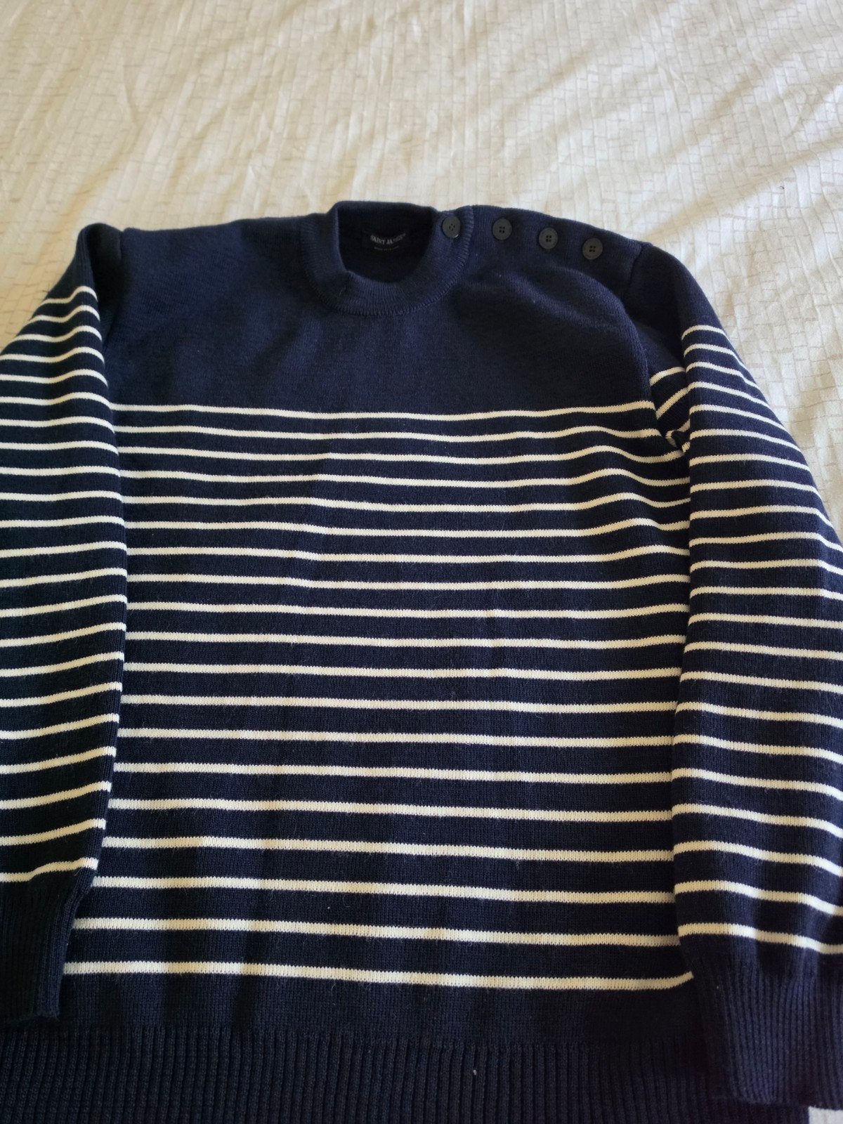 Heren trui van Saint James, Blauw, Ophalen of Verzenden, Zo goed als nieuw, Maat 56/58 (XL)