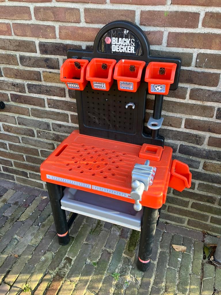 Leuke werkbank Black & Dekker kinderen, Ophalen, Gebruikt