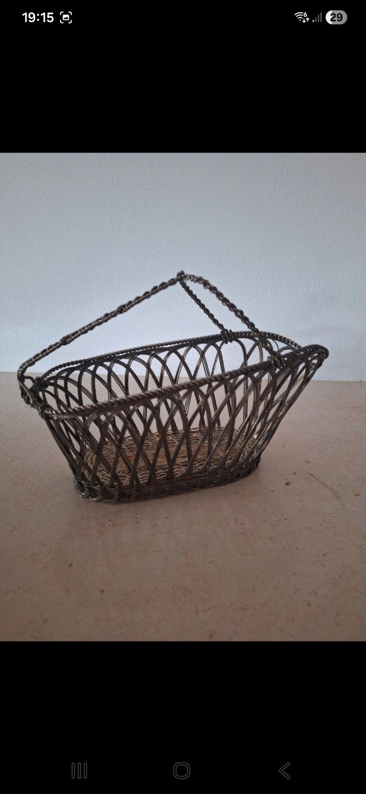 Vintage Draadmandje - Decoratief en Charmant, Ophalen of Verzenden