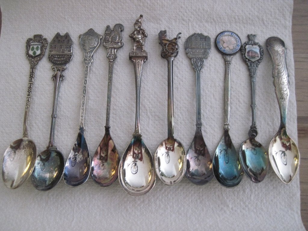 10 verzilverde theelepeltjes, Ophalen of Verzenden