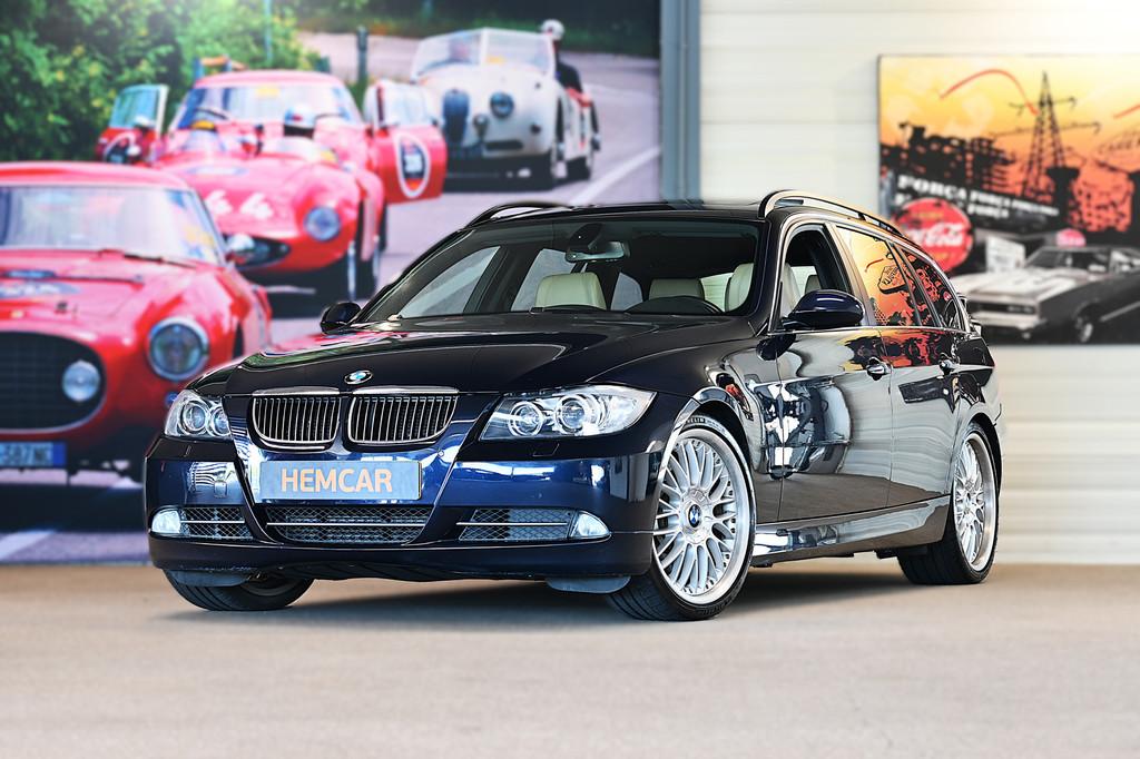 BMW 3 Serie Touring 335i High Executive (bj 2008, automaat), Auto's, BMW, Automaat, Achterwielaandrijving, Beige, Blauw