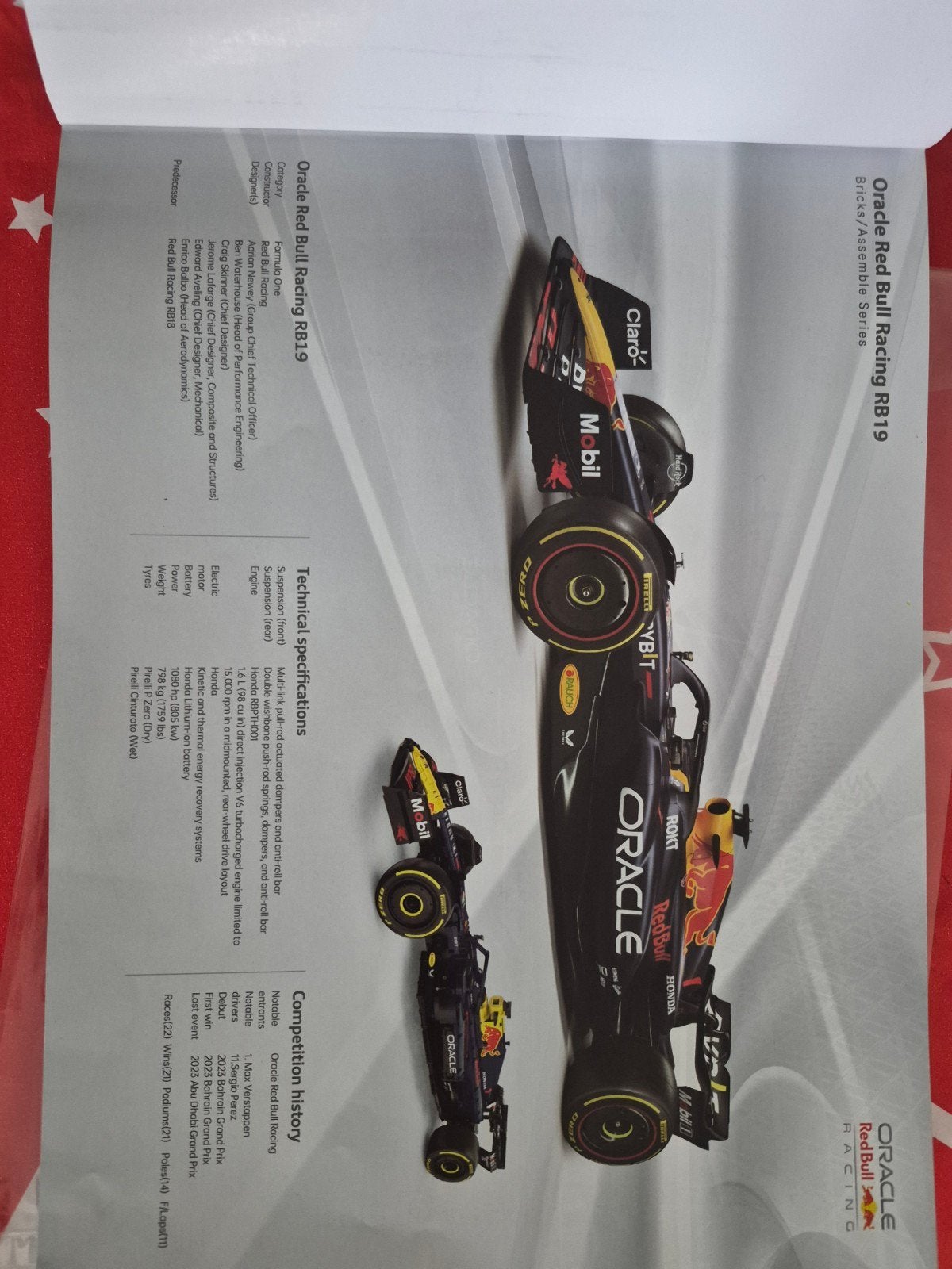 Oracle Red Bull Racing RB19 Bouwpakket (schaal 1:8), Ophalen, Zo goed als nieuw, Overige merken