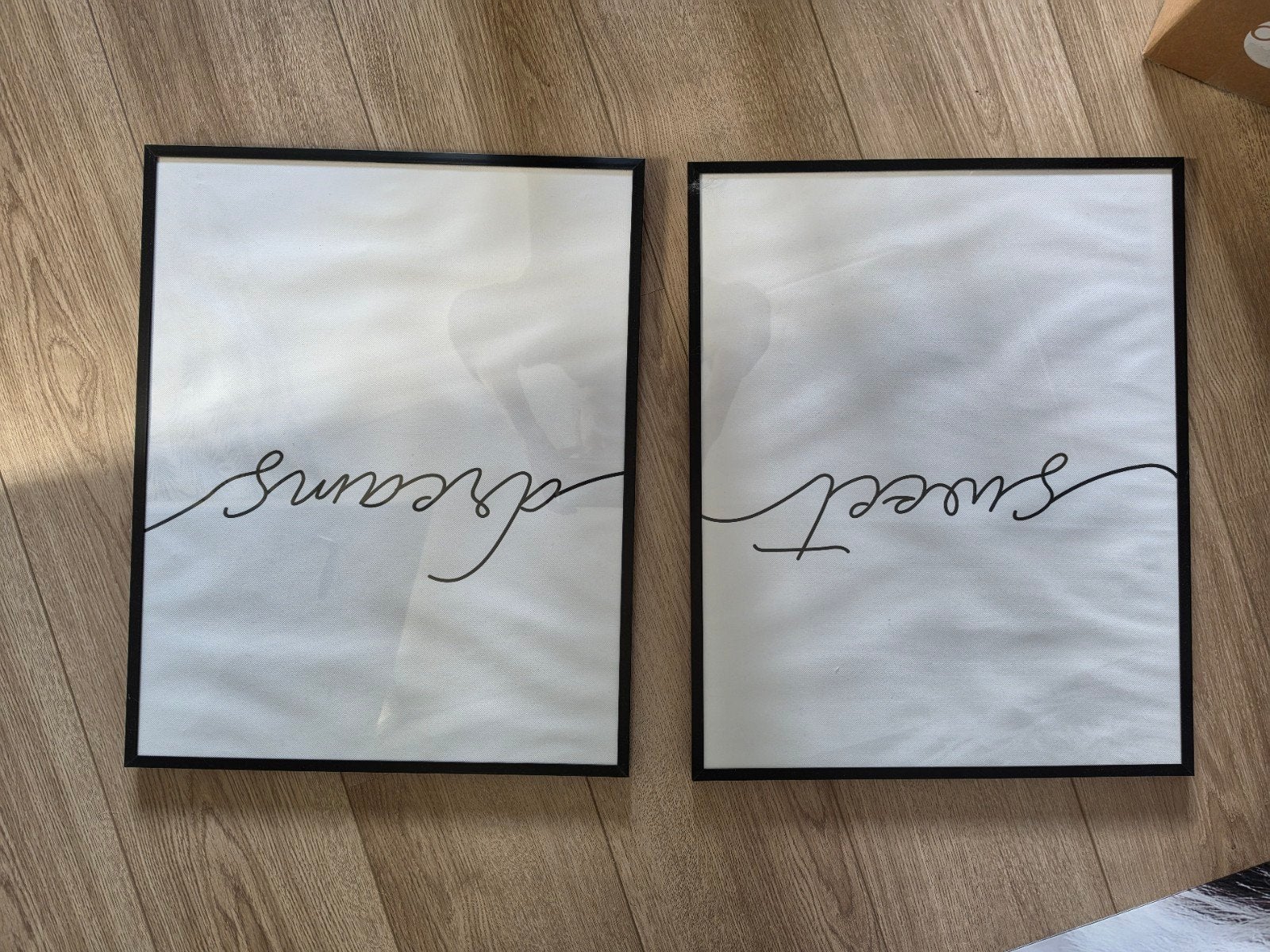 Set van 2 zwarte fotolijsten, Ophalen, Kunststof, Gebruikt, Zwart