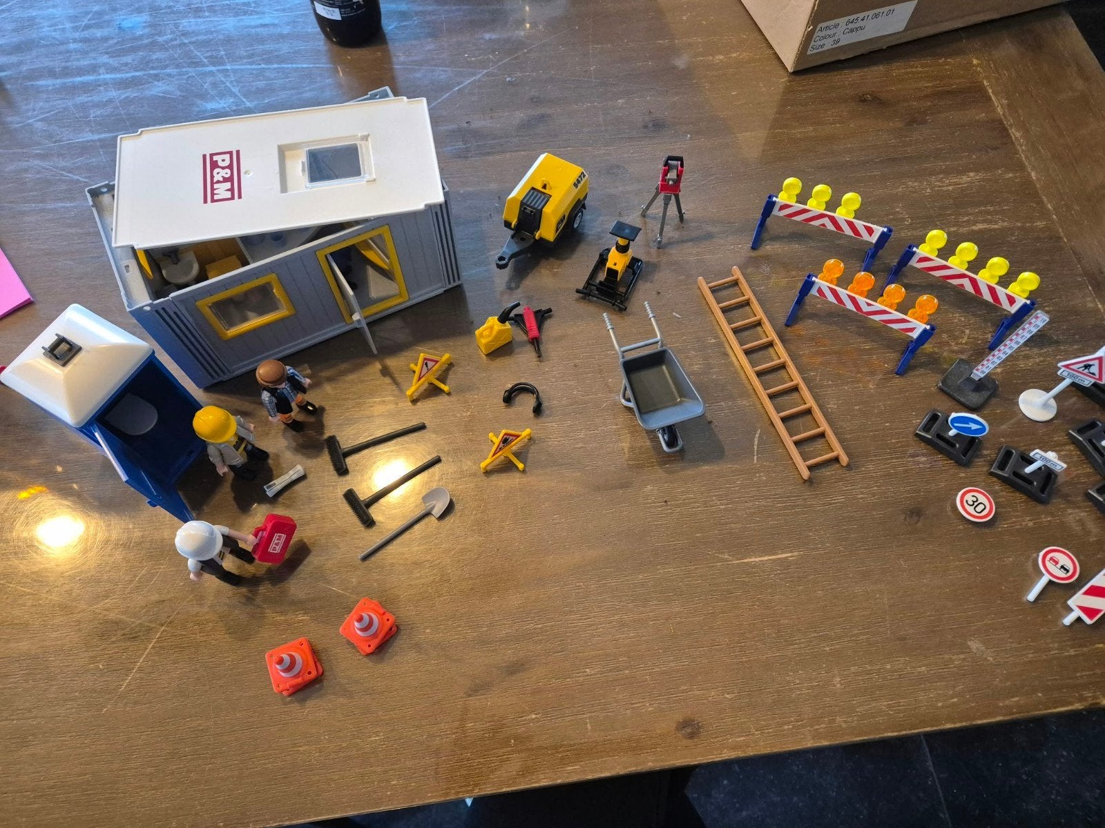 Playmobil Bouwplaats met Keet en Veel Accessoires, Ophalen of Verzenden, Zo goed als nieuw, Jongen of Meisje