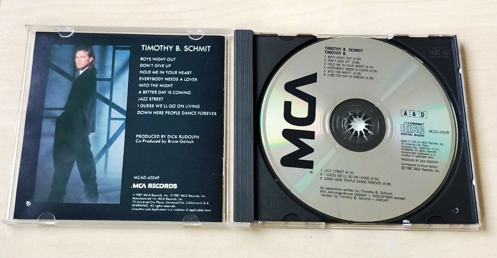 Timothy B. Schmit CD 1987 Eagles, Ophalen of Verzenden, Gebruikt, Poprock