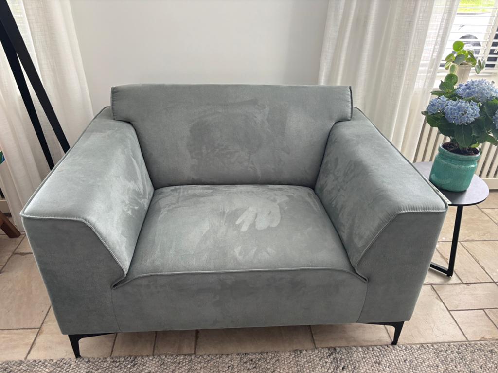Loveseat, puntgaaf, kleur Niagara (groen-grijs), merk Baenks, Huis en Inrichting, Ophalen, 75 tot 100 cm, Zo goed als nieuw, 100 tot 125 cm