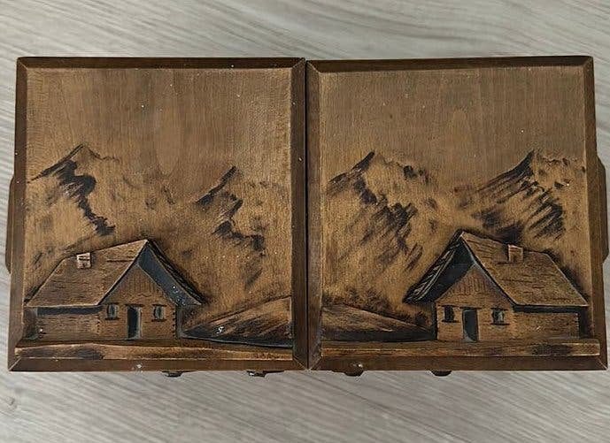 Bijzondere vintage Japanse sieradendoos – handgemaakt,, Antiek en Kunst, Ophalen of Verzenden
