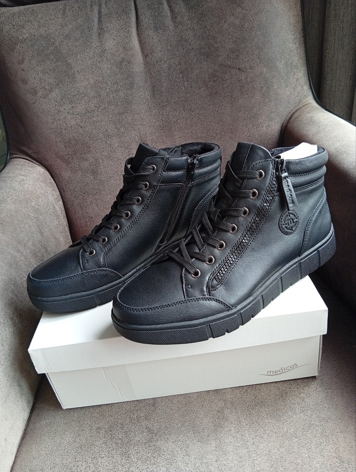 Medicus Lexa Zwarte Leren Boots. Maat 42, Kleding | Dames, Schoenen, Medicus, Zwart, Nieuw, Ophalen of Verzenden