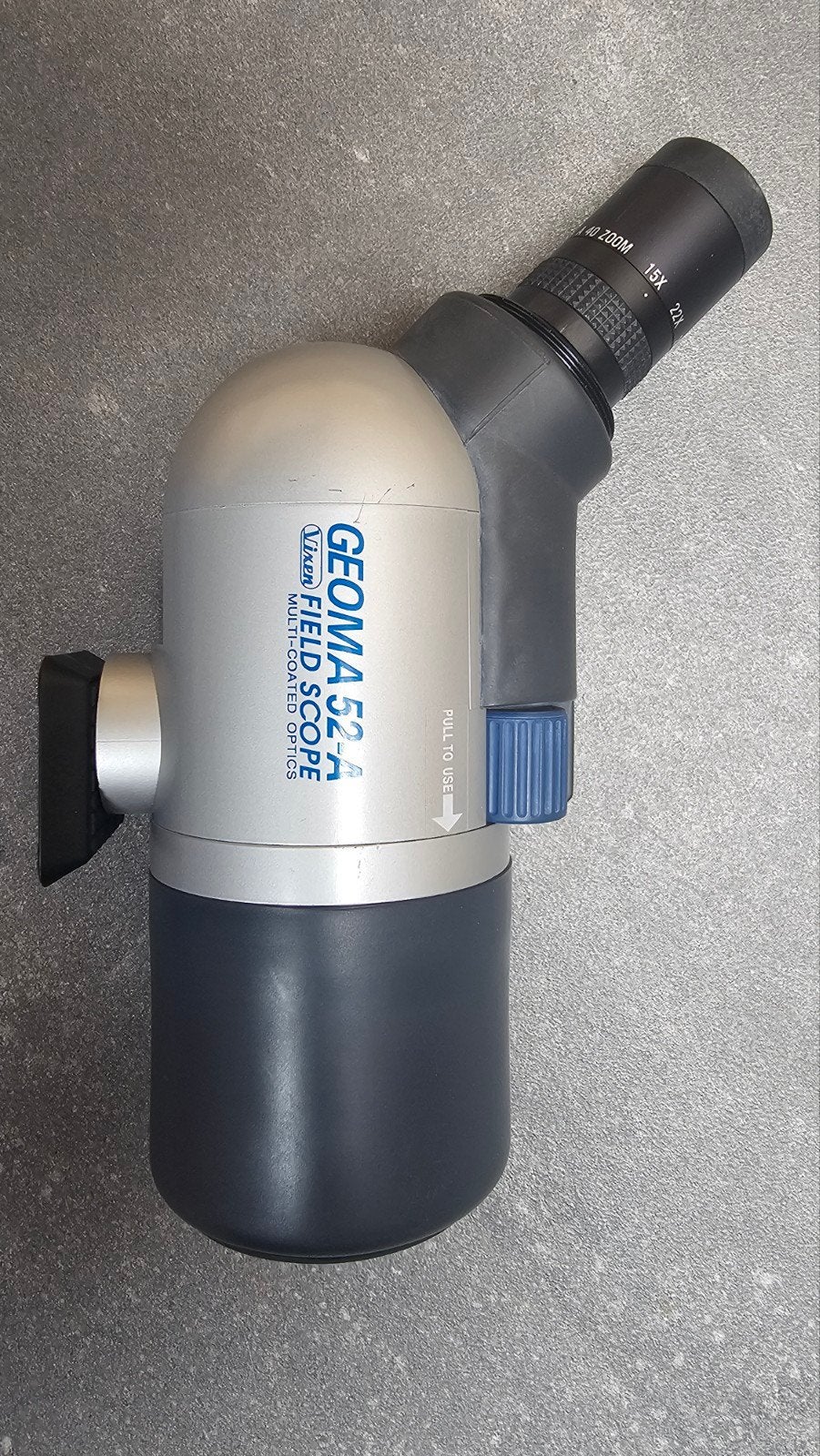 Vixen Geoma 52-A Spotting Scope (15-40x Zoom) + Kata Tas, Ophalen of Verzenden, Zo goed als nieuw, Minder dan 80 mm, Lenzentelescoop (refractor)