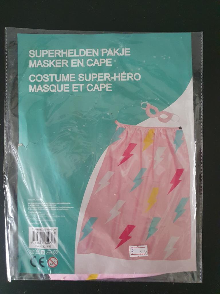 Nieuwe Superhelden Verkleedcape met Masker, Kinderen en Baby's, Carnavalskleding en Verkleedspullen, Ophalen of Verzenden, Nieuw