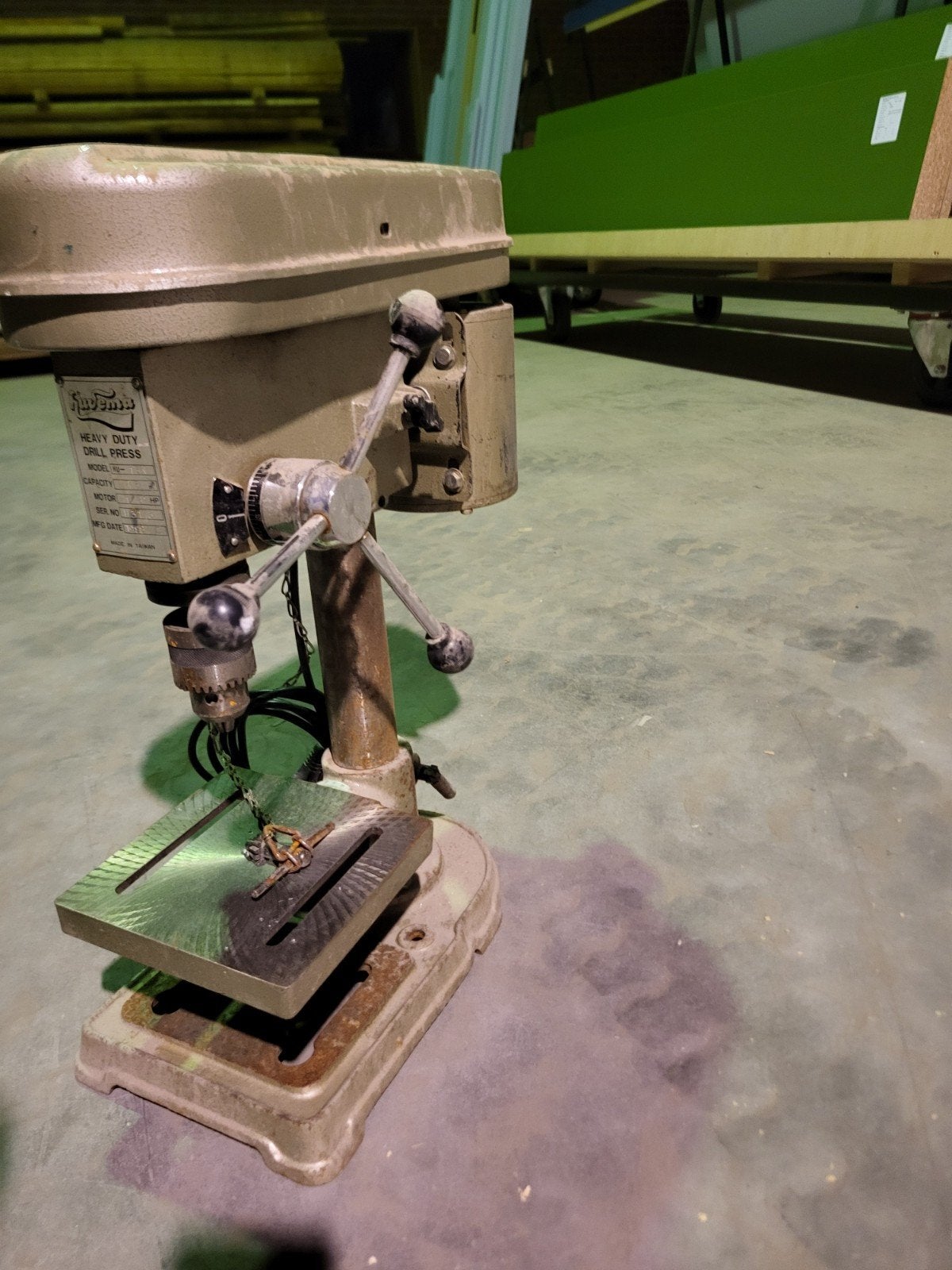 Robuuste Kolomboormachine - Huvema HU-13N (1983), Ophalen, Gebruikt, Minder dan 400 watt, Kolomboormachine