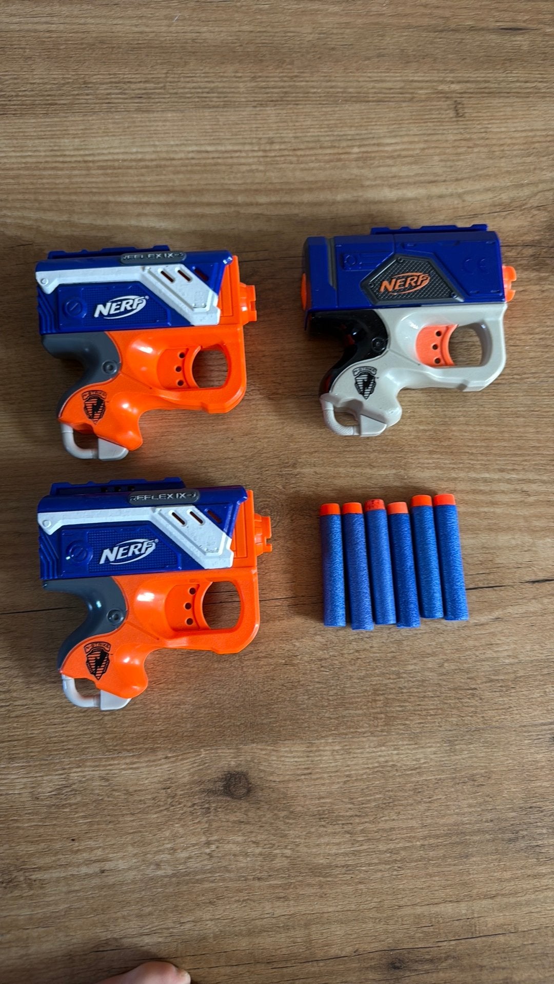 Nerf Reflex Pistooltjes | bundel van 3, Ophalen, Zo goed als nieuw