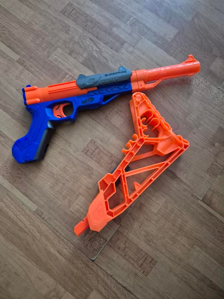 NERF pistool Sharpfire, Ophalen of Verzenden, Zo goed als nieuw