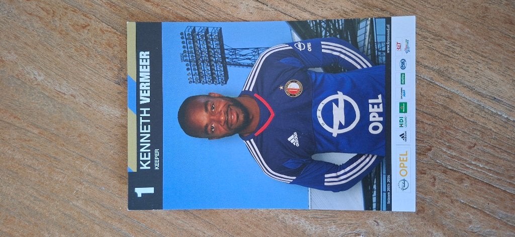Spelerskaart; Kenneth Vermeer # Feyenoord / Ajax, Ophalen of Verzenden, Nieuw, Feyenoord, Spelerskaart