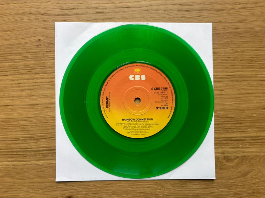 Rainbow connection kermit vinyl, Cd's en Dvd's, Vinyl Singles, Gebruikt, 7 inch, Single, Colored vinyl