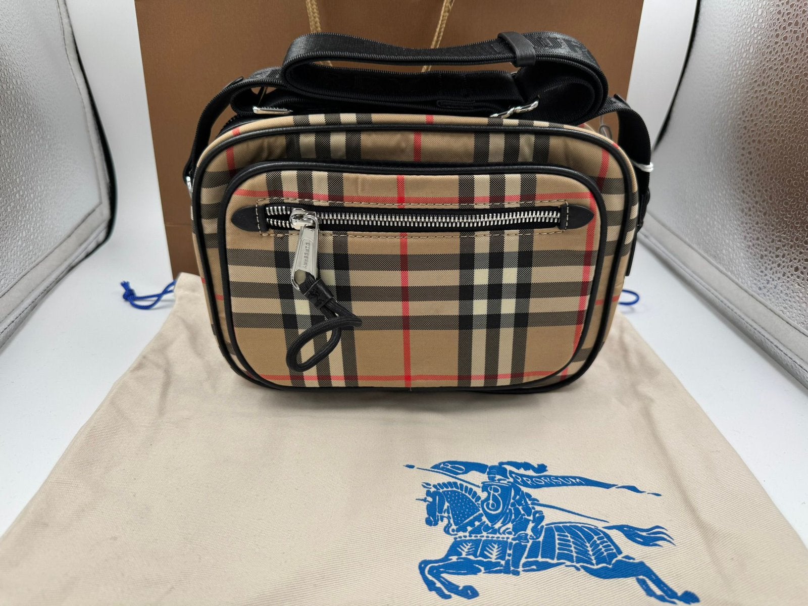 Burberry Crossbodytas, Ophalen of Verzenden, Nieuw, Beige
