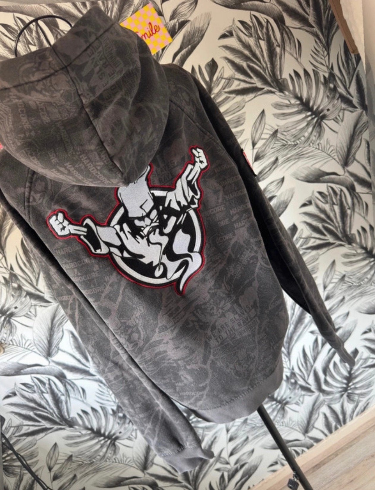 Thunderdome hoodie, Ophalen, Zo goed als nieuw, Maat 38/40 (M), Grijs