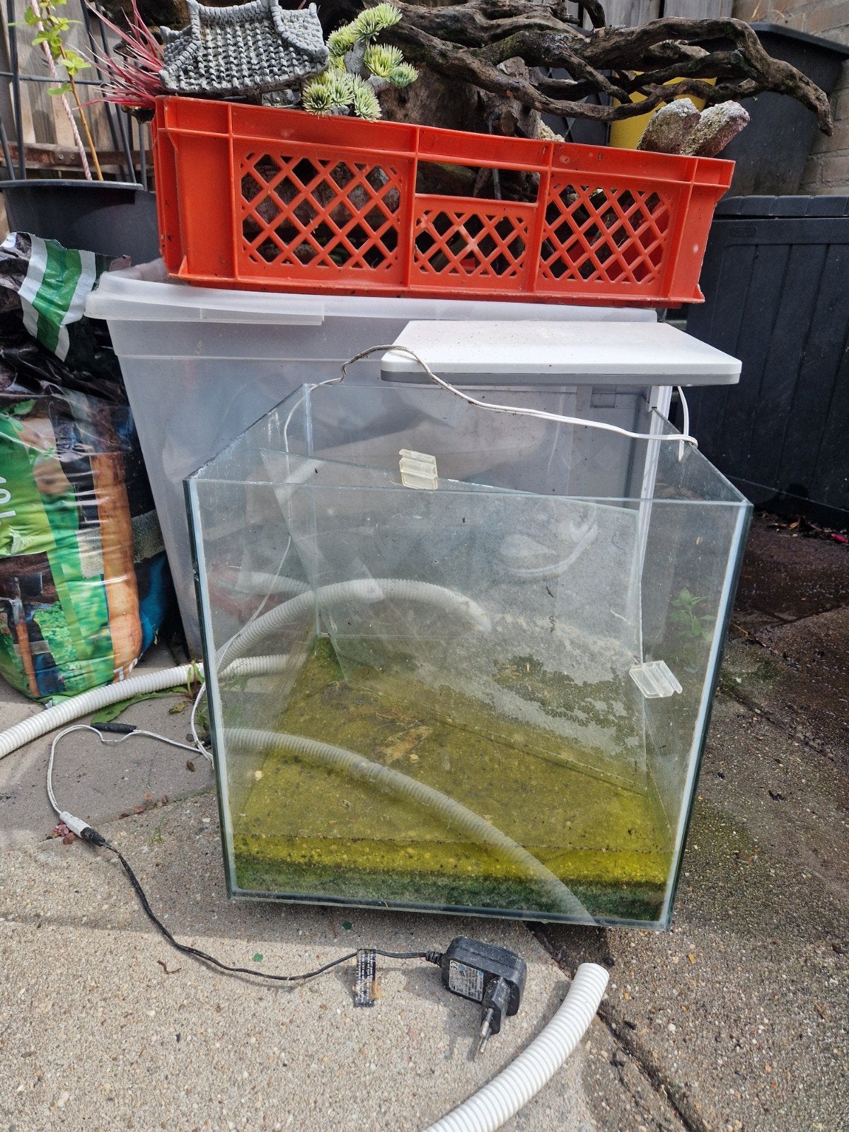 Gratis aquarium, Dieren en Toebehoren, Vissen | Aquaria en Toebehoren, Ophalen, Leeg aquarium