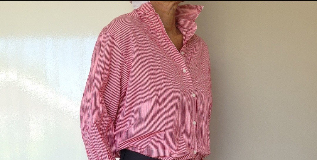 Studio Anneloes Tamar poplin pinstripe blouse M Rood
Ceris, Maat 38/40 (M), Studio Anneloes, Verzenden, Zo goed als nieuw