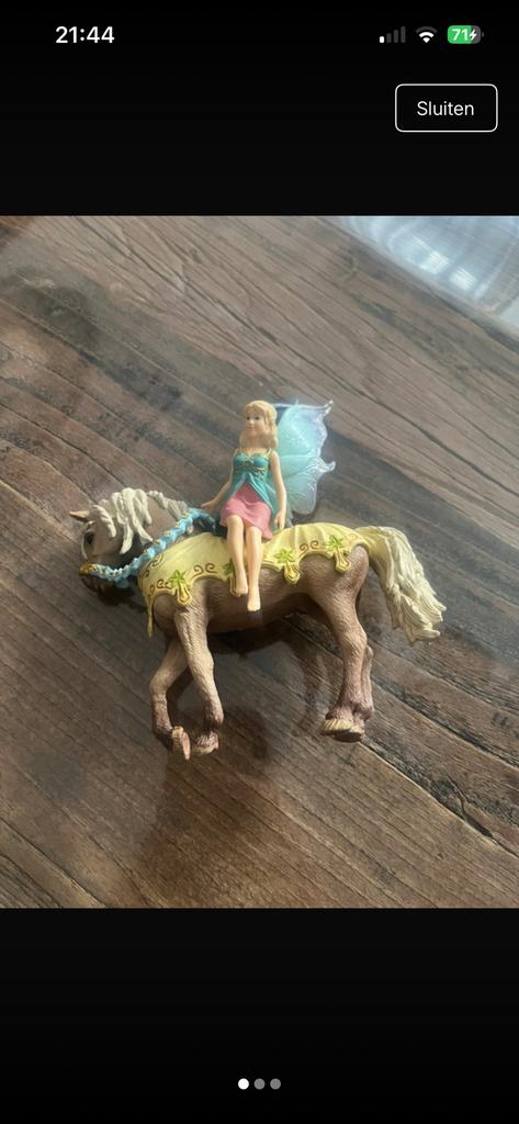 Schleich paard met fee, Ophalen of Verzenden, Zo goed als nieuw