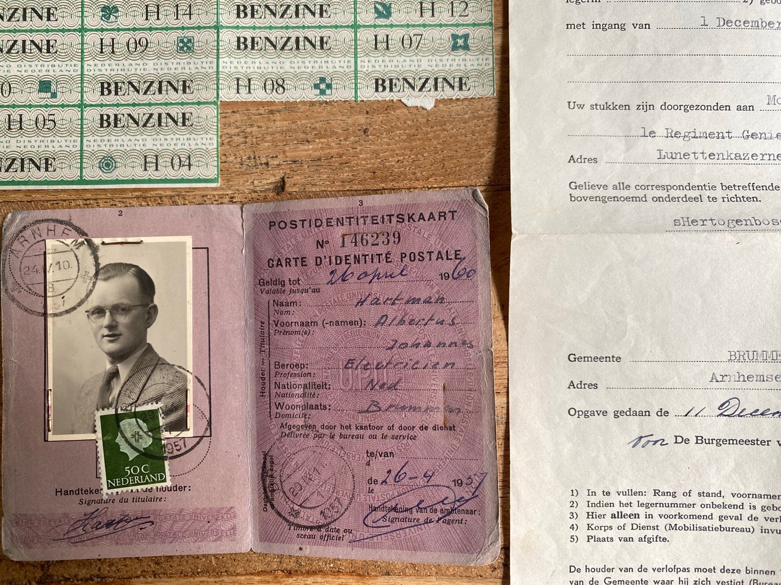Postidentiteitskaart etc., Verzamelen, Ophalen of Verzenden, Overige soorten, Nederland, Overige typen