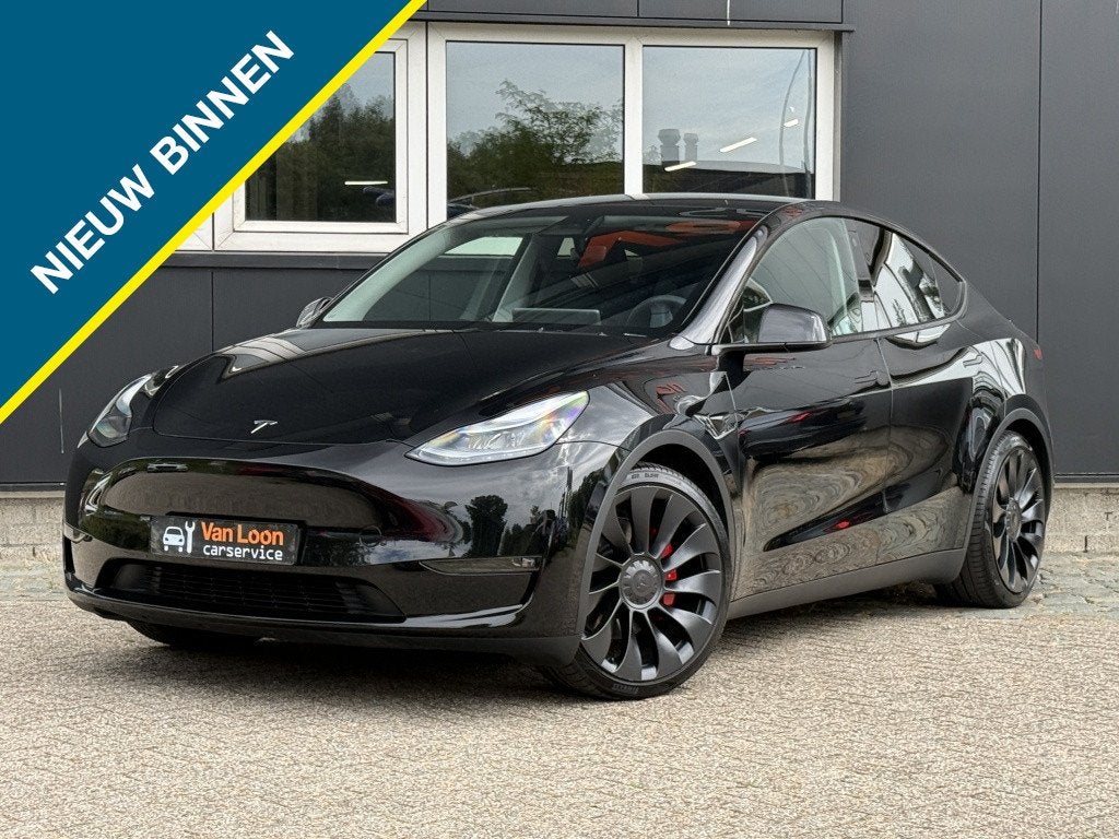 Tesla Model Y Performance AWD 75kWh/stoel, achterbank- en st, Auto's, Tesla, Gebruikt, 1972 kg, Zwart, 420 min
