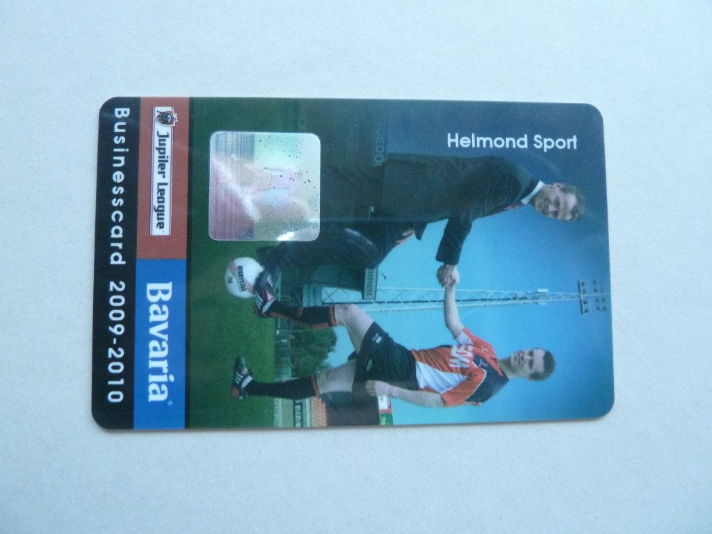 Businesscard.  Helmond Sport. 2009/2010. Bruine achterkant, Ophalen of Verzenden, Zo goed als nieuw, Overige binnenlandse clubs