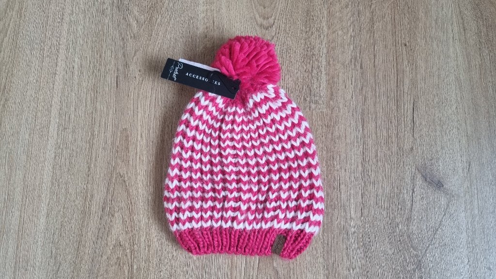 Dames muts Protest Papil Fuchsia/Wit NIEUW, Maat 38/40 (M), Nieuw, Ophalen of Verzenden, Protest