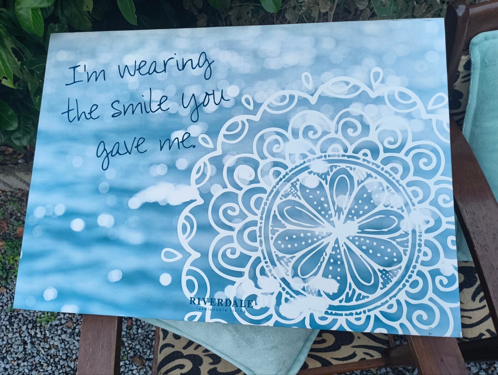 Riverdale Wanddecoratie - 'I'm wearing the smile', Ophalen, Schilderij, Hout, Zo goed als nieuw