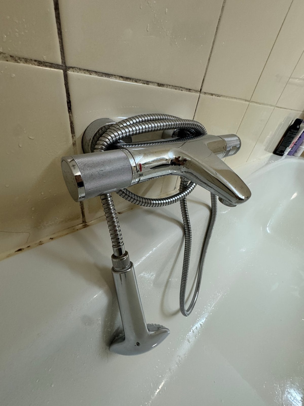 Zo goed als nieuwe Grohe kraan met douchekop, Doe-het-zelf en Verbouw, Sanitair, Ophalen, Zo goed als nieuw, Chroom, Kraan