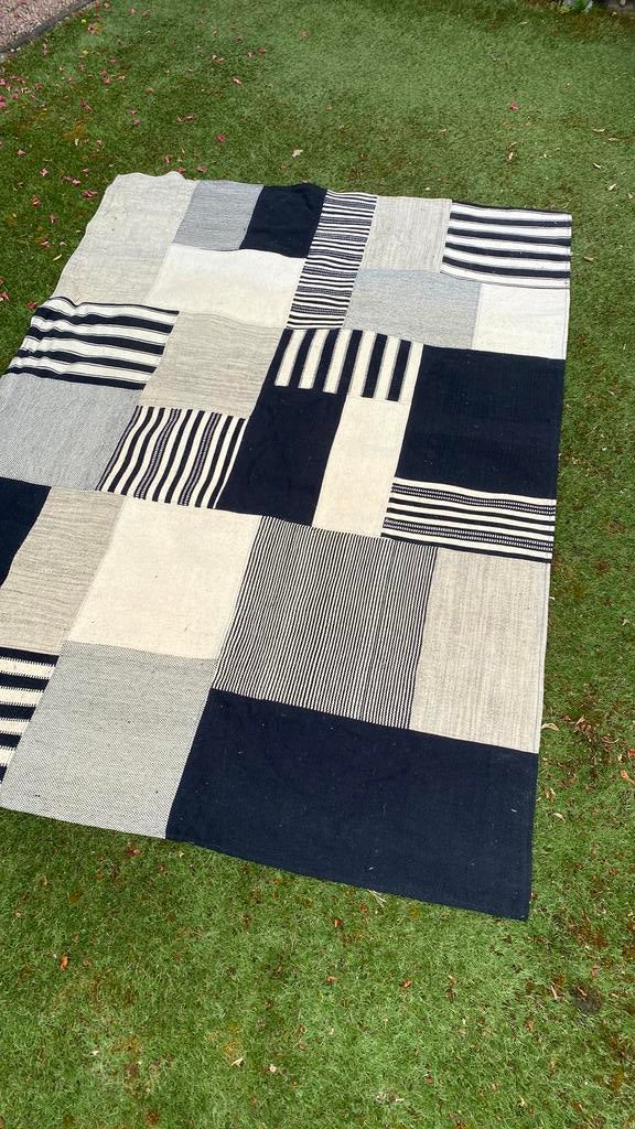 Karpet 100% wol (patchwork) 230x160 cm, Ophalen, Nieuw, Rechthoekig, 200 cm of meer