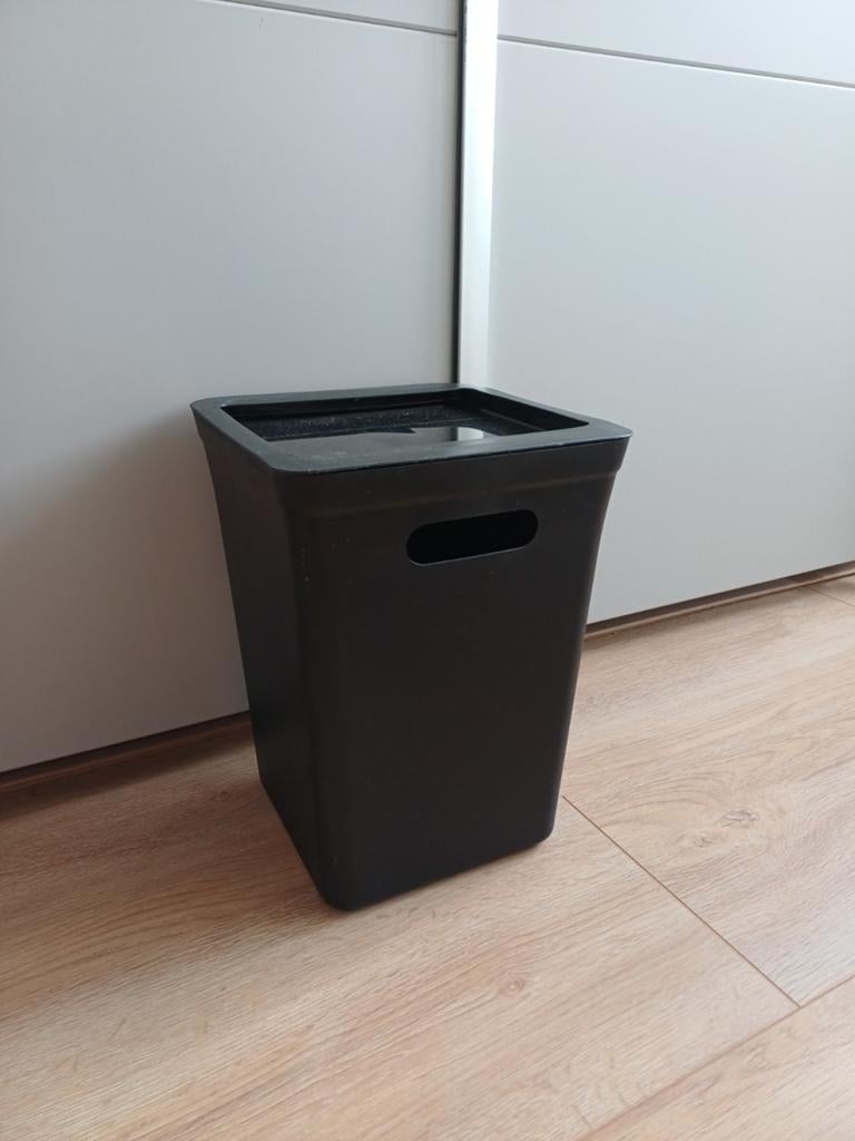 Afvalbak met deksel 15L, Kunststof, Ophalen of Verzenden, Zo goed als nieuw, Minder dan 50 cm
