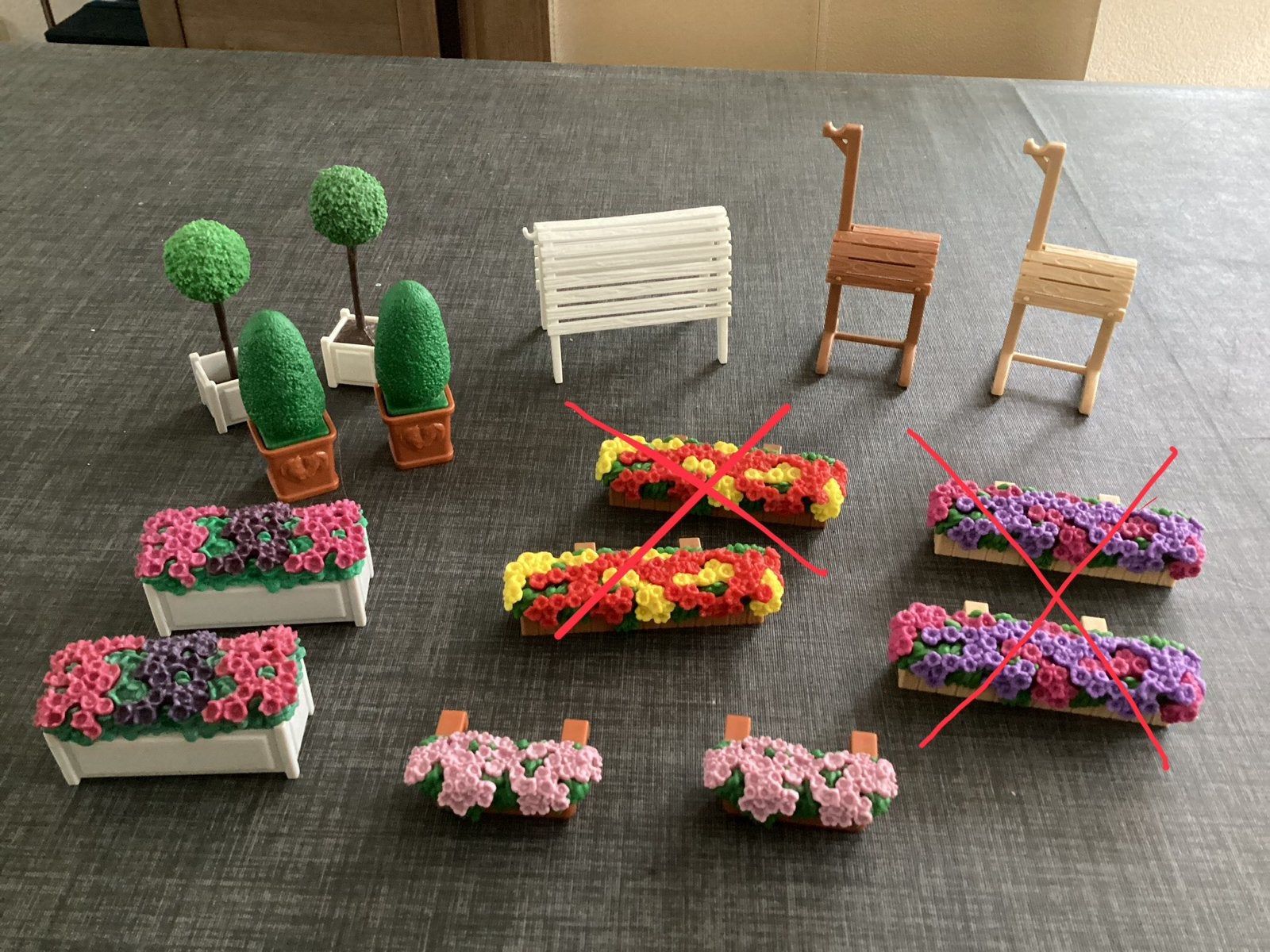 Schleich, zadelbok, boom, bloembak (per stuk), Ophalen of Verzenden, Zo goed als nieuw, Jongen of Meisje