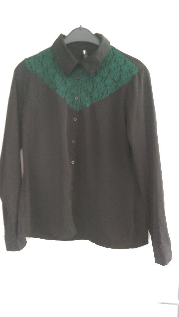Damesblouse, Maat 38/40 (M), Zwart, Ophalen of Verzenden, Zo goed als nieuw