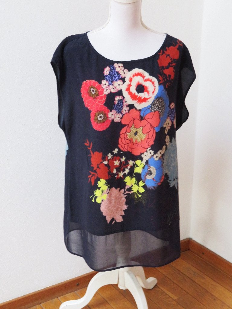 P32 EXPRESSO blouse top blauw maat 42, Maat 42/44 (L), Ophalen of Verzenden, Zo goed als nieuw, Expresso