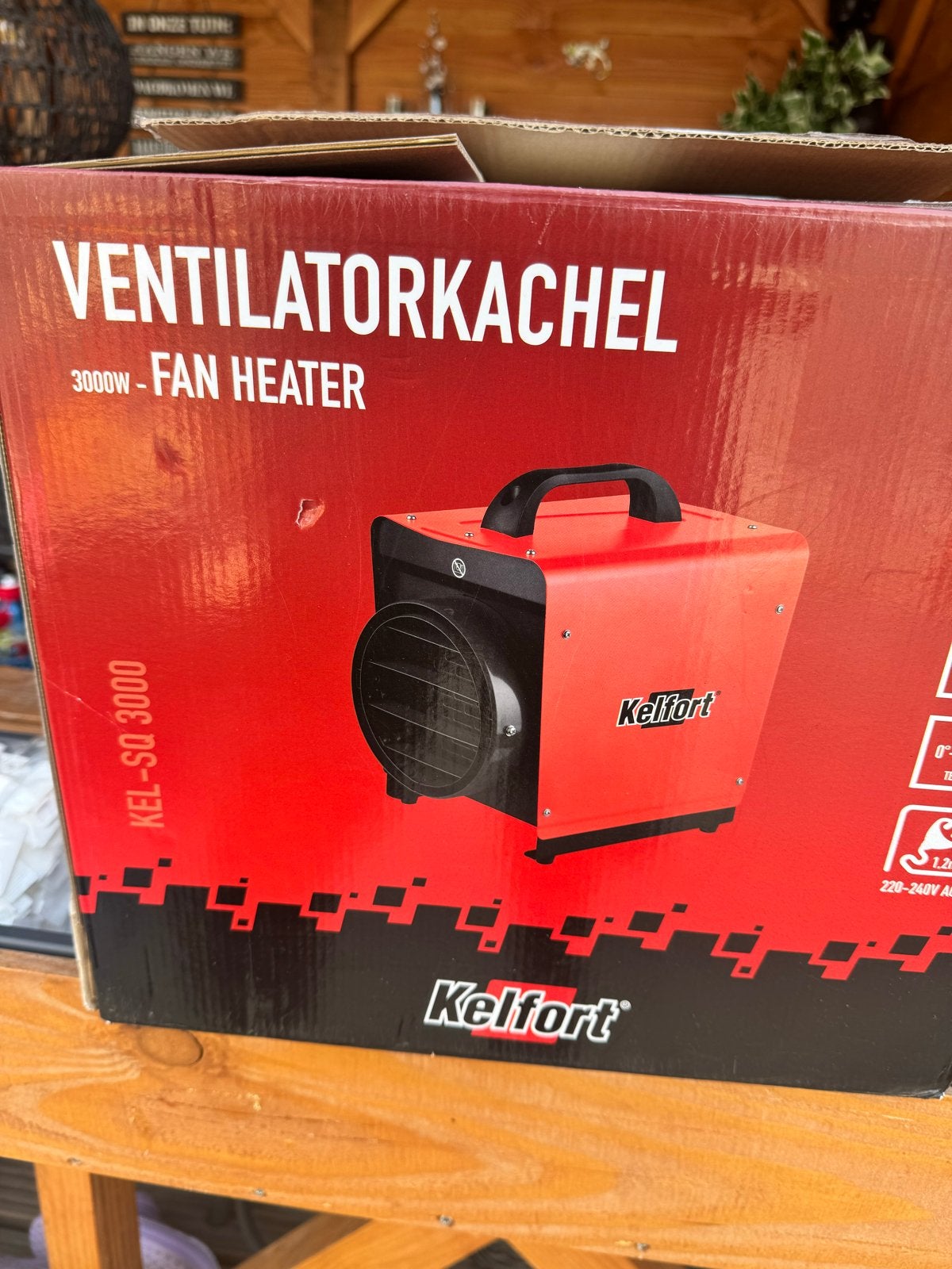 Nieuwe Kelfort Ventilator Kachel 3000W - Fan Heater, Ophalen, Nieuw, 800 watt of meer, Kachel