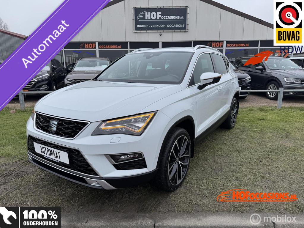 Seat Ateca 1.4 EcoTSI Xcellence iDRIVE Vol opties, Auto's, Gebruikt, Ateca, Wit, 19 km/l