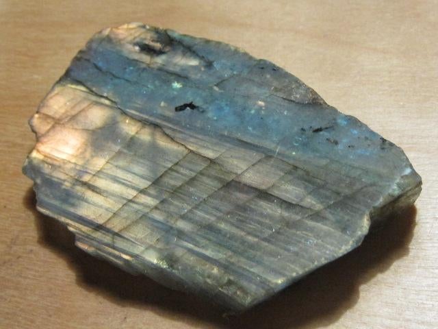 min. 3x ruwe edelsteen LABRADORIET (7), Verzenden, Mineraal